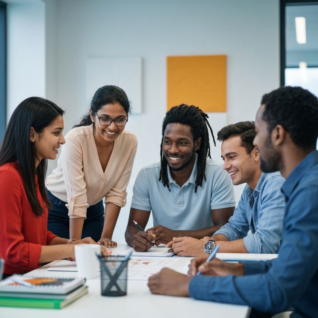 BE A CHAMPION organization team collaborating